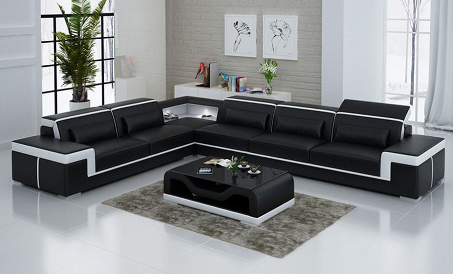 Ruby - L - Leather Sofa Lounge Set